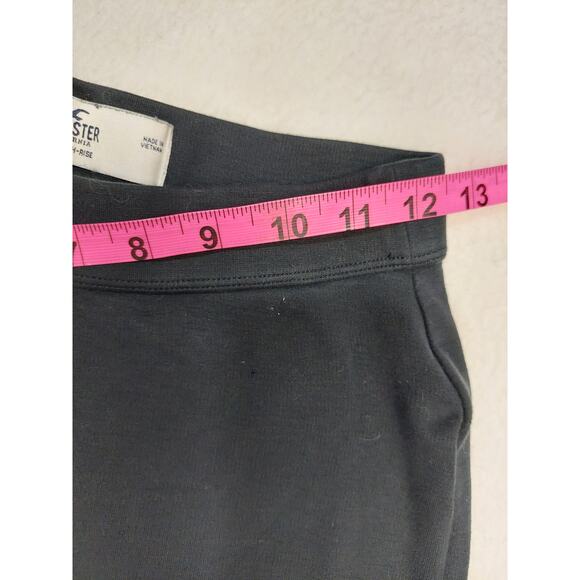 HOLLISTER SZ S black straight leg mid elastic waist lounge workout pants b78 - Picture 3 of 9